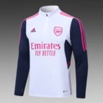 2022/2023 Arsenal Half-Pull Training Suit White Football Shirt 1:1 Thai Quality Set - Image 3