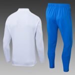 2025/2026 Real Madrid Half-Pull Training Suit White Blue Pants Football Shirt 1:1 Thai Quality Set - Image 2