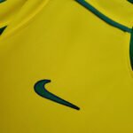 1998 Retro Brazil Soccer Jersey Home - Image 4