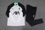 2023/2024 Liverpool Half-Pull Training Suit Gray-white Jersey 1:1 Thai Quality Set - Image 3