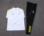 2025/2026 Juventus Half-Pull Training Suit White Football Shirt 1:1 Thai Quality Set - Image 7