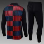 2024/2025 Barcelona Half-Pull Training Suit Red and blue Jersey Set - Image 2