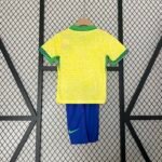 2024 Brazil Home Football Shirt 1:1 Thai Quality Kids Size - Image 2