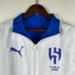 2023/2024 Al-Nassr Reversible Windbreaker（White-Blue）Soccer Jersey 1:1 Thai Quality - Image 4