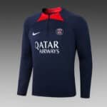 2022/2023 Psg Paris Saint-Germain Half-Pull Training Suit Royal Blue Set - Image 3