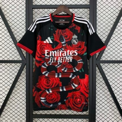 2025/2026 Real Madrid Red Rose Special Edition Football Shirt1:1 Thai Quality