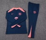 2025/2026 Barcelona Half-Pull Training Suit Royal Blue Jersey Set - Image 7