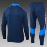 2024/2025 Juventus Half-Pull Training Suit Royal blue Football Shirt 1:1 Thai Quality Set - Image 2