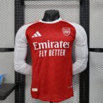 2025/2026 Player Version Long Sleeve Arsenal Home Football Shirt 1:1 Thai Quality