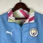 2023/2024 Manchester City Reversible Windbreaker Blue Soccer Jersey 1:1 Thai Quality - Image 4