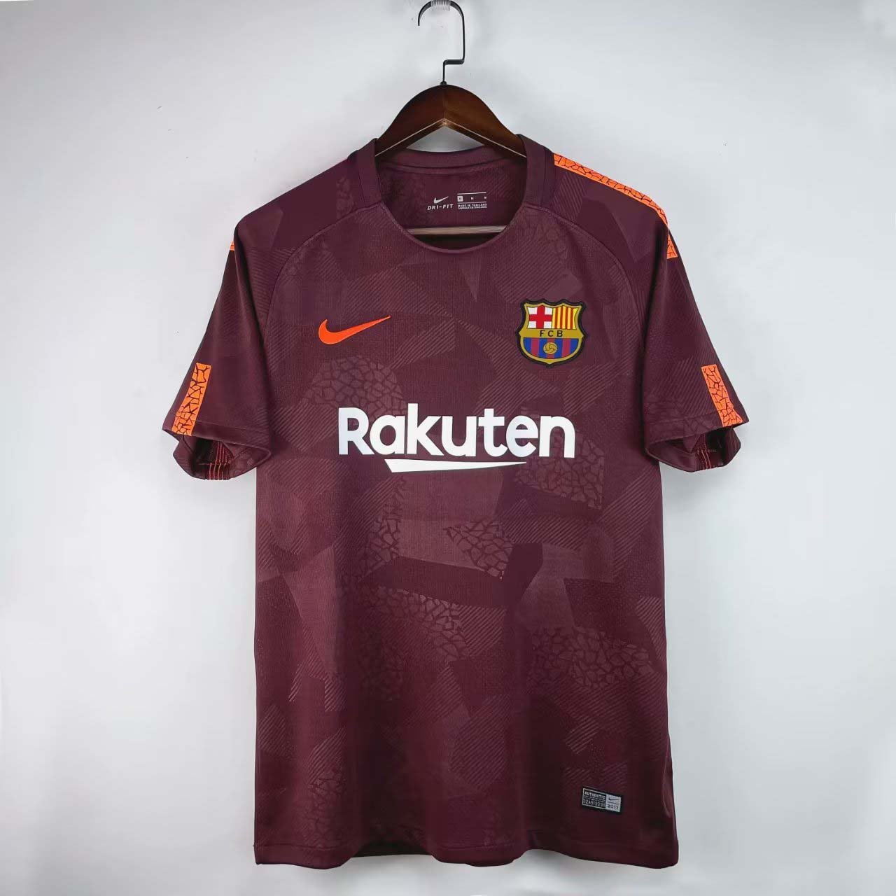 c21eea1ad17837f914b11eccf5d21c35-1 2017/2018 Retro Barcelona Third Away Football Shirt 1:1 Thai Quality - Image 1