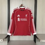 2025/2026 Long Sleeve Liverpool Home Football Shirt 1:1 Thai Quality