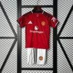 2025/2026 Manchester United Home Football Shirt 1:1 Thai Quality Kids Size