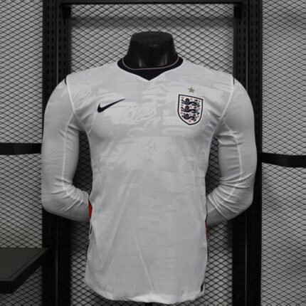 2026 Player Version Long Sleeve England Home Football Shirt 1:1 Thai Quality