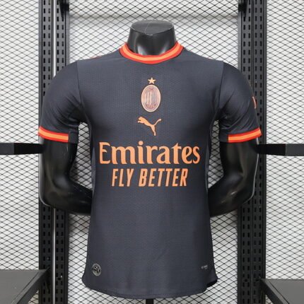 Player Version 26-27 AC Milan 2nd Away Black Soccer Jersey AAA