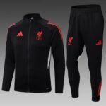 2025/2026 Liverpool Long Zipped Jacket Black Jersey 1:1 Thai Quality Set