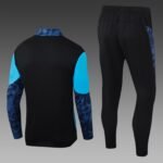 2025/2026 Olympique de Marseille Half-Pull Training Suit Blue-Black Football Jersey Set - Image 2