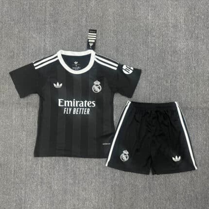 2025/2026 Real Madrid Goalkeeper Black Football Shirt 1:1 Thai Quality Kids Size