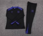 2025/2026 Barcelona Half-Pull Training Suit Black Jersey Set - Image 7