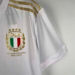 2023 Italy 125th Anniversary White Soccer Shirt - Image 4