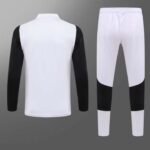 2023/2024 Juventus Half-Pull Training Suit White Football Shirt 1:1 Thai Quality Set - Image 2