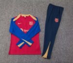 2023/2024 Barcelona Half-Pull Training Suit Red-blue Jersey Set - Image 7