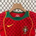 2004 Retro Portugal Home Football Shirt 1:1 Thai Quality Kids Size - Image 3