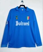 1987/1988 Retro Long Sleeve Napoli Home Soccer Jersey 1:1 Thai Quality