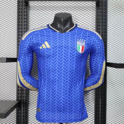 2026 Player Version Long Sleeve Italy National Team Home Football Shirt 1:1 Thai Quality