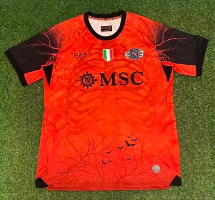 2025/2026 Napoli Halloween Special Edition Orange Soccer Jersey 1:1 Thai Quality