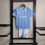 2023/2024 Manchester City Home Football Shirt 1:1 Thai Quality Kids Size