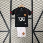2007/2008 Retro Manchester United Third Away Football Shirt 1:1 Thai Quality Kids Size