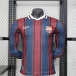 2025/2026 Player Version Long Sleeve Barcelona Modernist Polo Football Shirt 1:1 Thai Quality