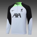2023/2024 Liverpool Half-Pull Training Suit Grey Jersey 1:1 Thai Quality Set - Image 3