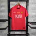 2007/2008 Retro Manchester United Home Champions League Edition Football Shirt 1:1 Thai Quality