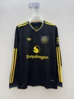 2025/2026 Long Sleeve Manchester United Third Away Football Shirt 1:1 Thai Quality