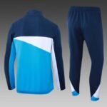2024/2025 Olympique de Marseille Long Zip Jacket Sky blue and Royal Blue Football Jersey Set - Image 2