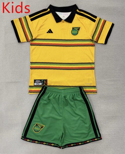 2026-2027 Jamaica Home Yellow Kids/Youth Soccer Uniform