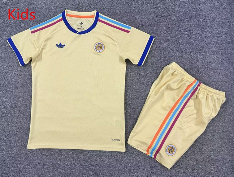 d97a7724 2026-2027 Curaçao Away Blue Kids/Youth Soccer Uniform - Image 1