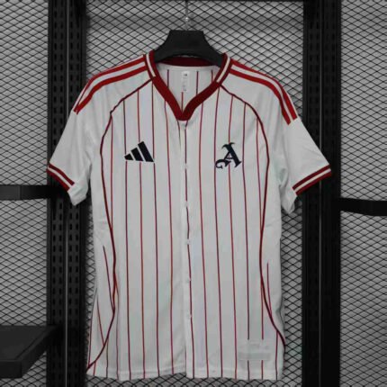 2025/2026 Arsenal Baseball Uniform White Football Shirt 1:1 Thai Quality