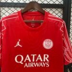 2024/2025 Psg Paris Saint-Germain Fourth Away Red Football Shirt 1:1 Thai Quality - Image 3