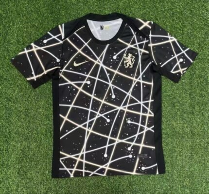 2025/2026 Chelsea Pre Match Training Uniform Black Football Shirt1:1 Thai Quality
