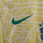 2024 Brazil Home Football Shirt 1:1 Thai Quality Kids Size - Image 5