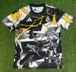 2025/2026 Real Madrid Marvel Co-Branded Edition Black-White Football Shirt 1:1 Thai Quality