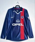 2001/2002 Retro Long Sleeve Psg Paris Saint-Germain Home Football Shirt1:1 Thai Quality