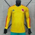 Player version 2026-27 Colombia Home Yellow Long sleeves Soccer Jersey AAA