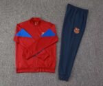2024/2025 Barcelona Long Zipped Jacket Red Jersey Set - Image 3