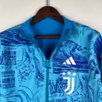 2023-2024 Juventus Reversible Windbreaker Blue Soccer Jersey 1:1 Thai Quality - Image 11