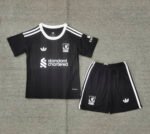 2025/2026 Liverpool Goalkeeper Black Soccer Jersey 1:1 Thai Quality Kids Size