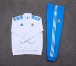 2025/2026 Real Madrid Long Zipped Jacket White Blue Pants Football Shirt 1:1 Thai Quality Set - Image 7
